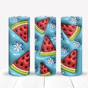 2 Colors Watermelon Tumbler, Cute Girls Cup, Kawaii Travel Mug